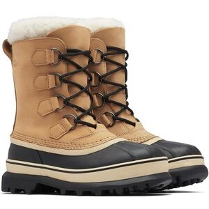 Sorel Tan and Black Winter Boots-WORN ONCE